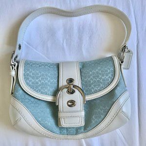 Coach Blue Monogram Purse
